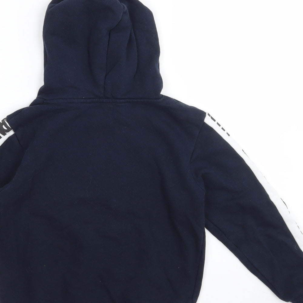 H&M Boys Blue Geometric  Pullover Hoodie Size 6-7 Years