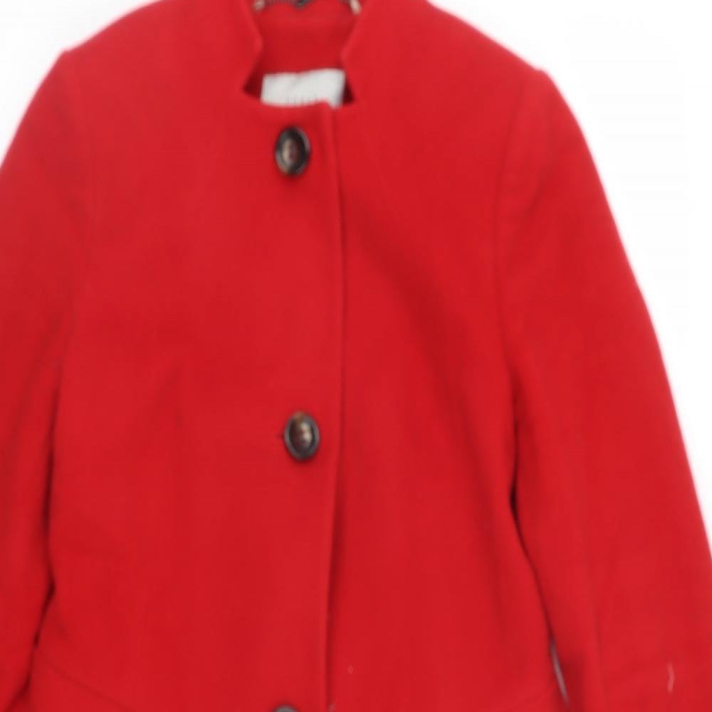 Coast Womens Red   Trench Coat Coat Size 12