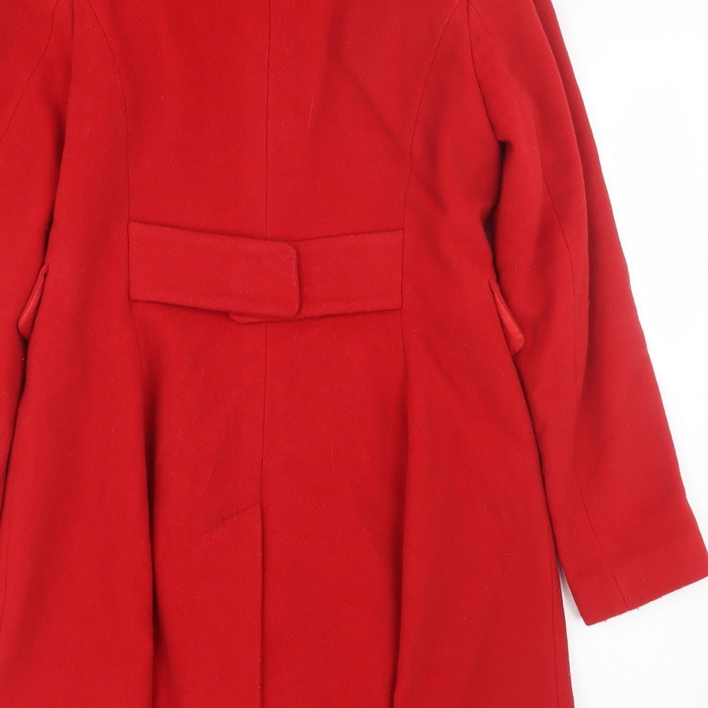 Coast Womens Red   Trench Coat Coat Size 12