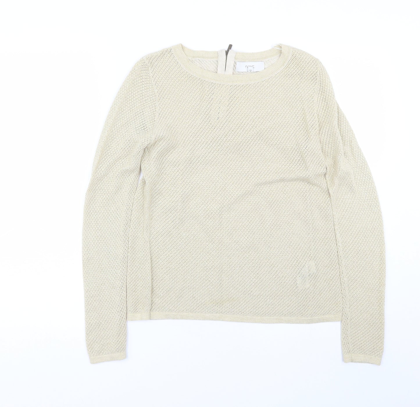NEXT Womens Gold   Pullover Jumper Size 8