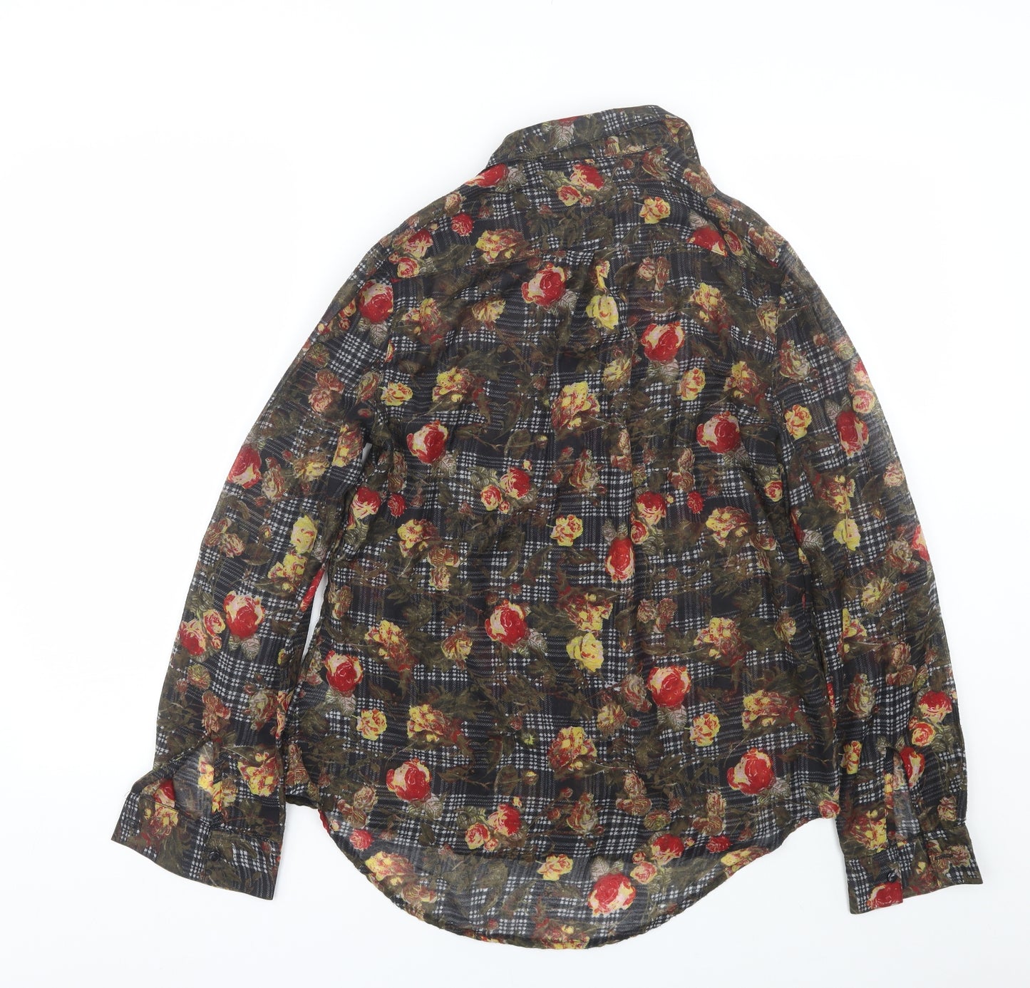 Papaya Womens Multicoloured Floral  Basic Button-Up Size 10