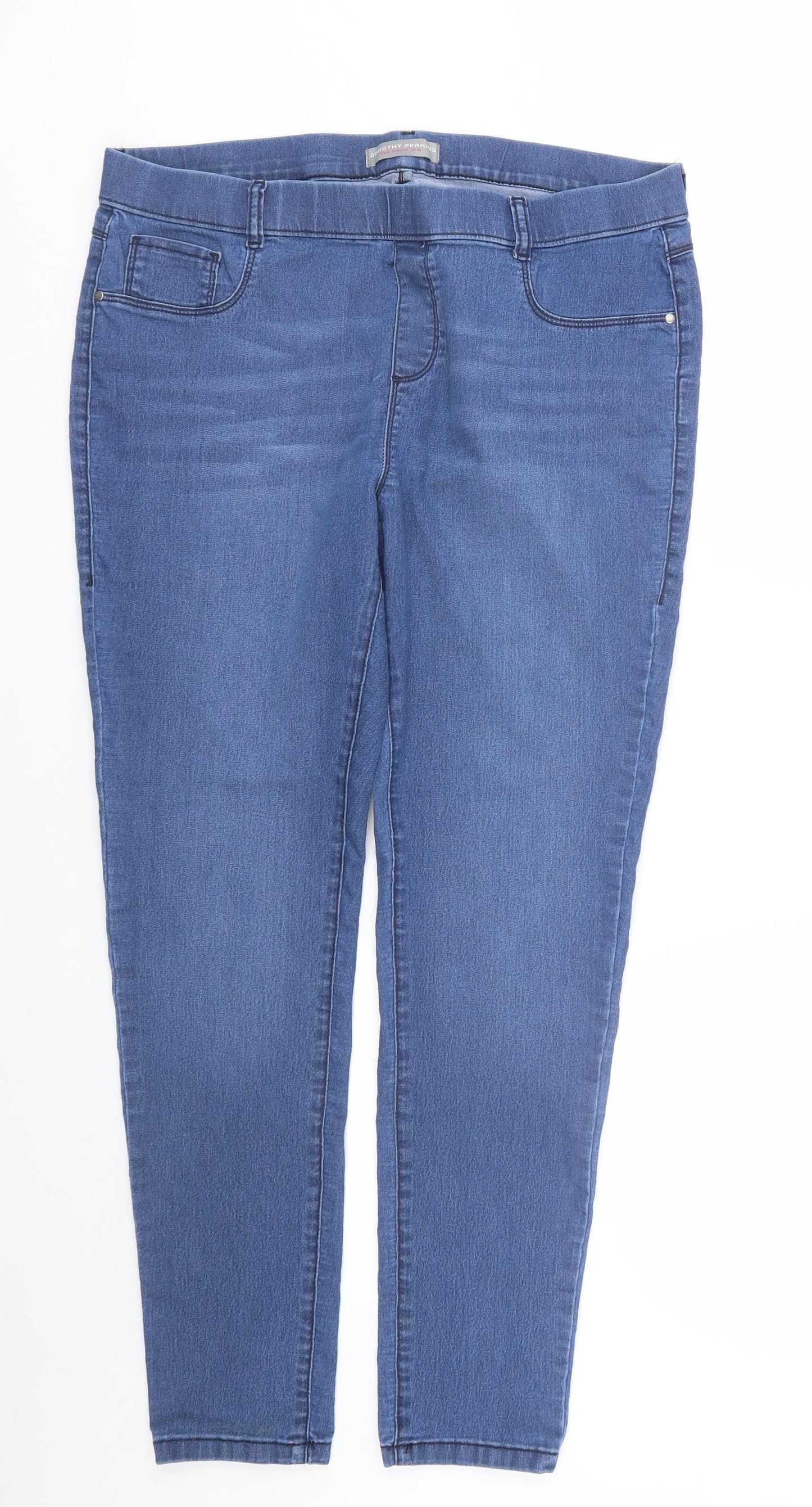 Dorothy Perkins Womens Blue  Denim Jegging Jeans Size 16 L28 in