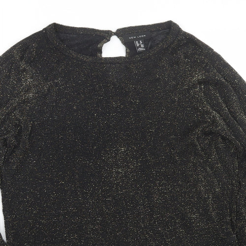 New Look Womens Black   Pullover Jumper Size 10