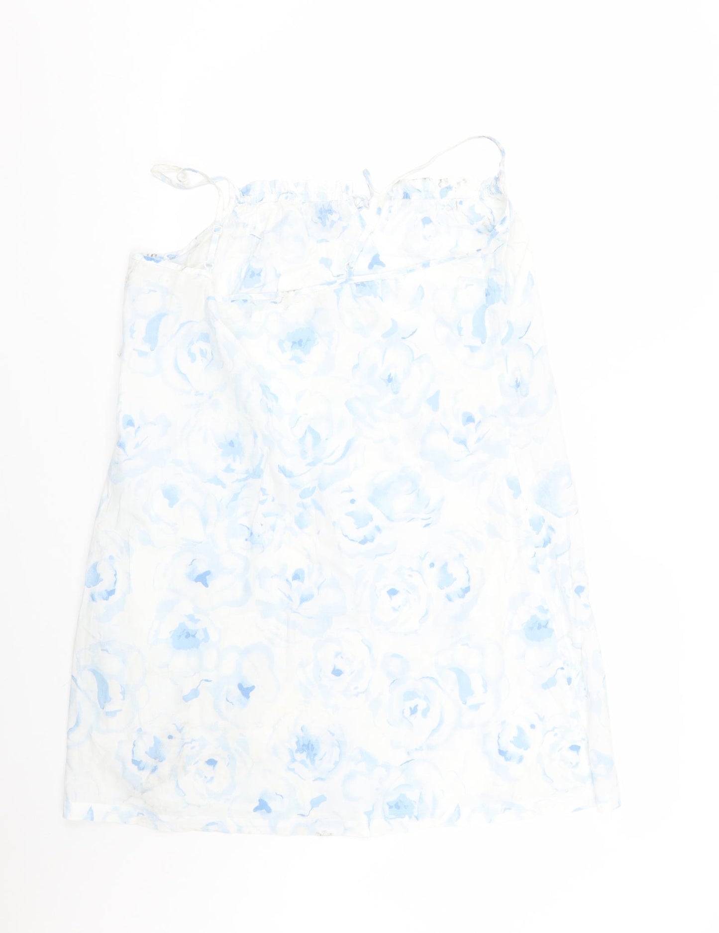 Per Una Womens White Floral  Basic Tank Size L
