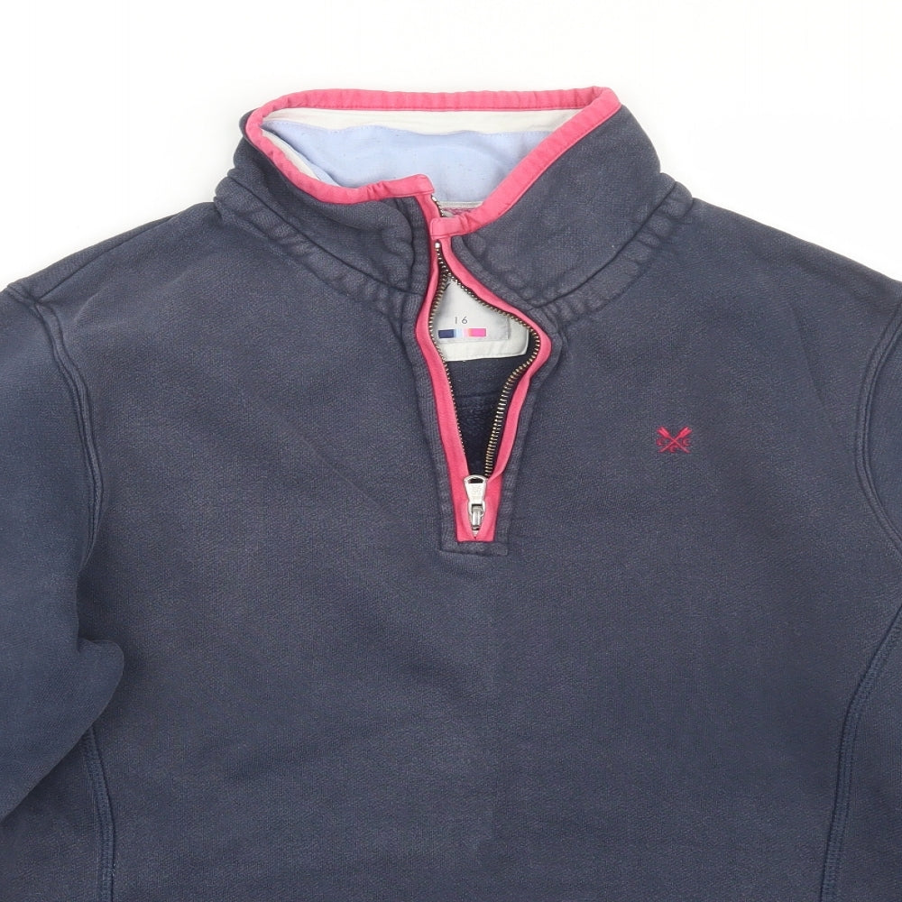 Crew Clothing Womens Blue   Pullover Sweatshirt Size 16