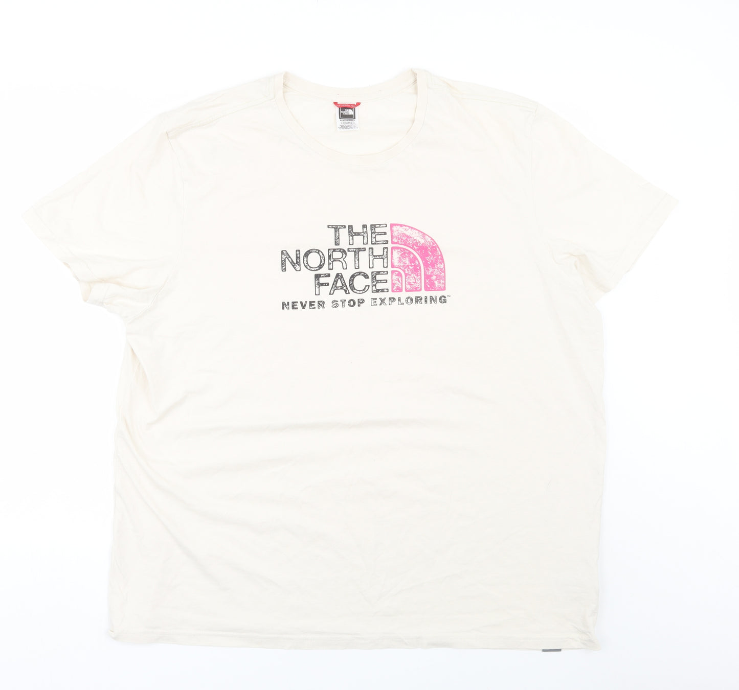 The North Face Mens Beige    T-Shirt Size 2XL