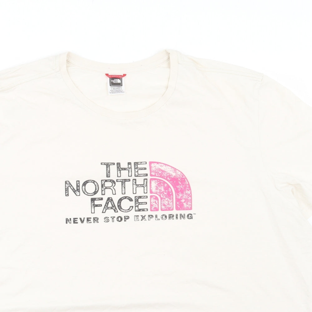 The North Face Mens Beige    T-Shirt Size 2XL