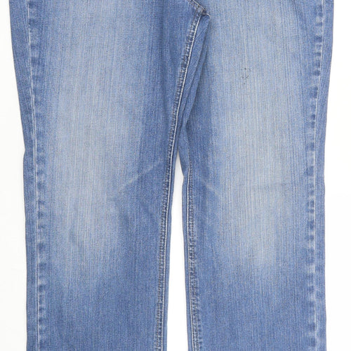 Papaya Womens Blue  Denim Straight Jeans Size 16 L28 in