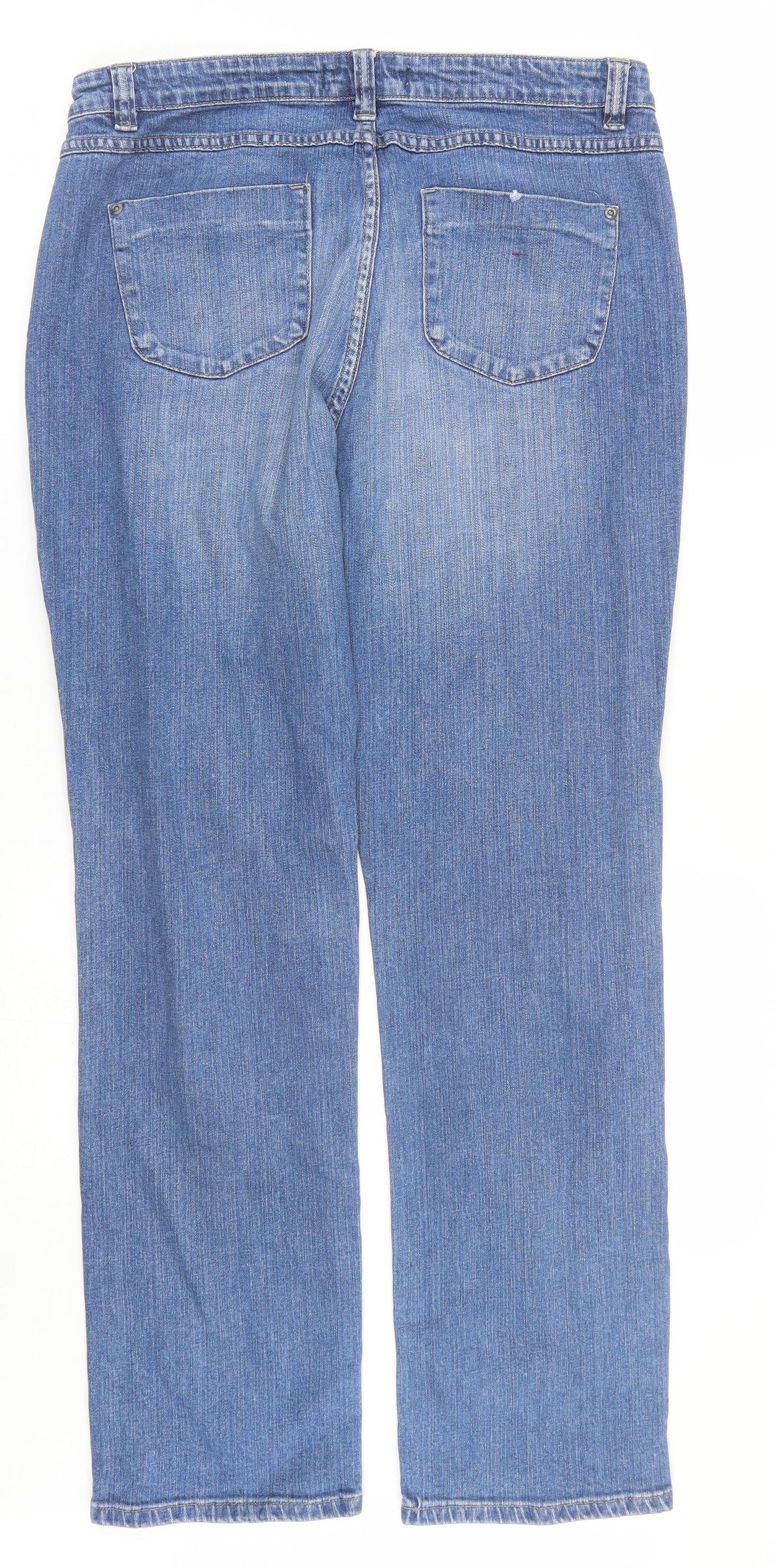 Papaya Womens Blue  Denim Straight Jeans Size 16 L28 in