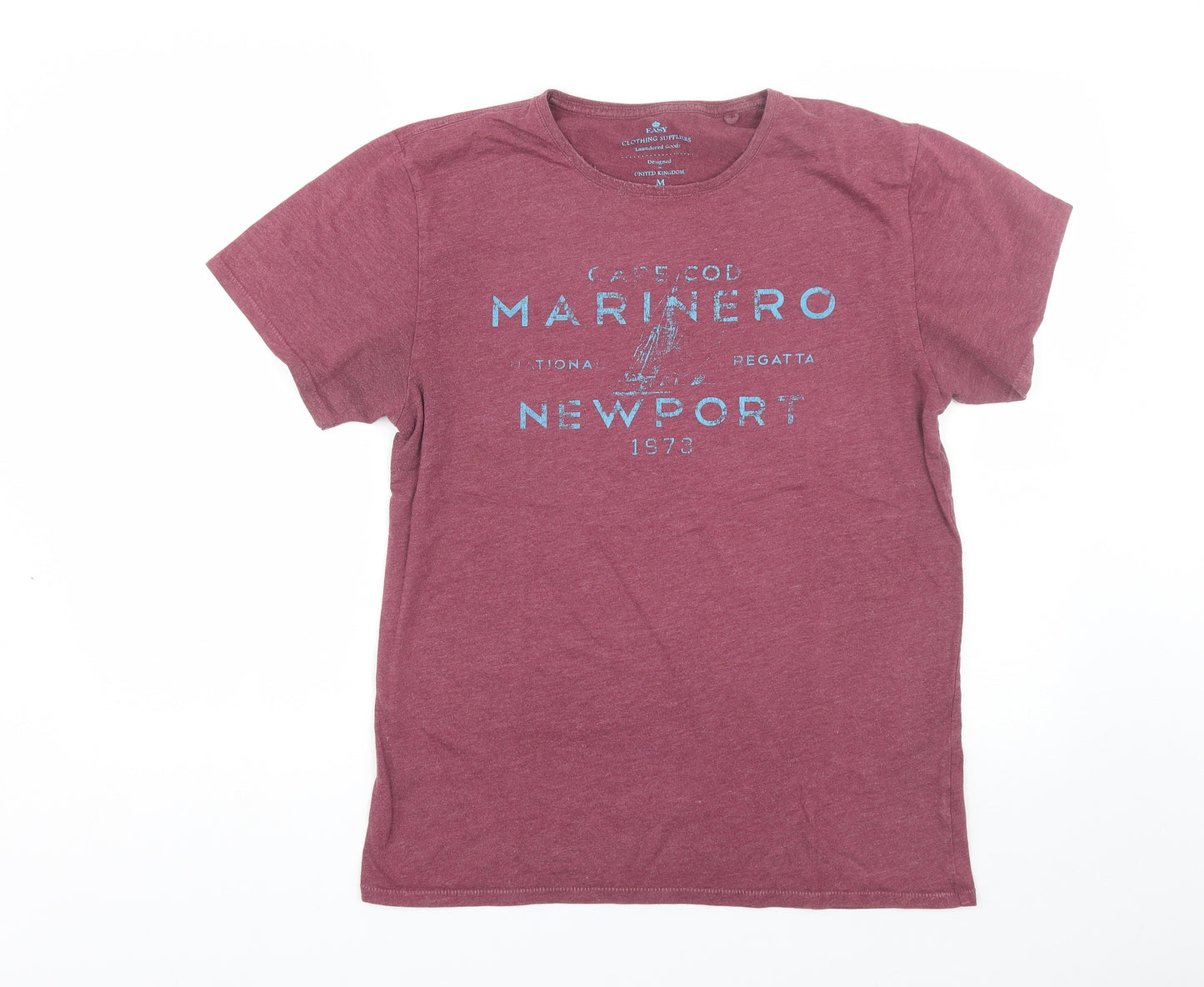 Easy Mens Red    T-Shirt Size M
