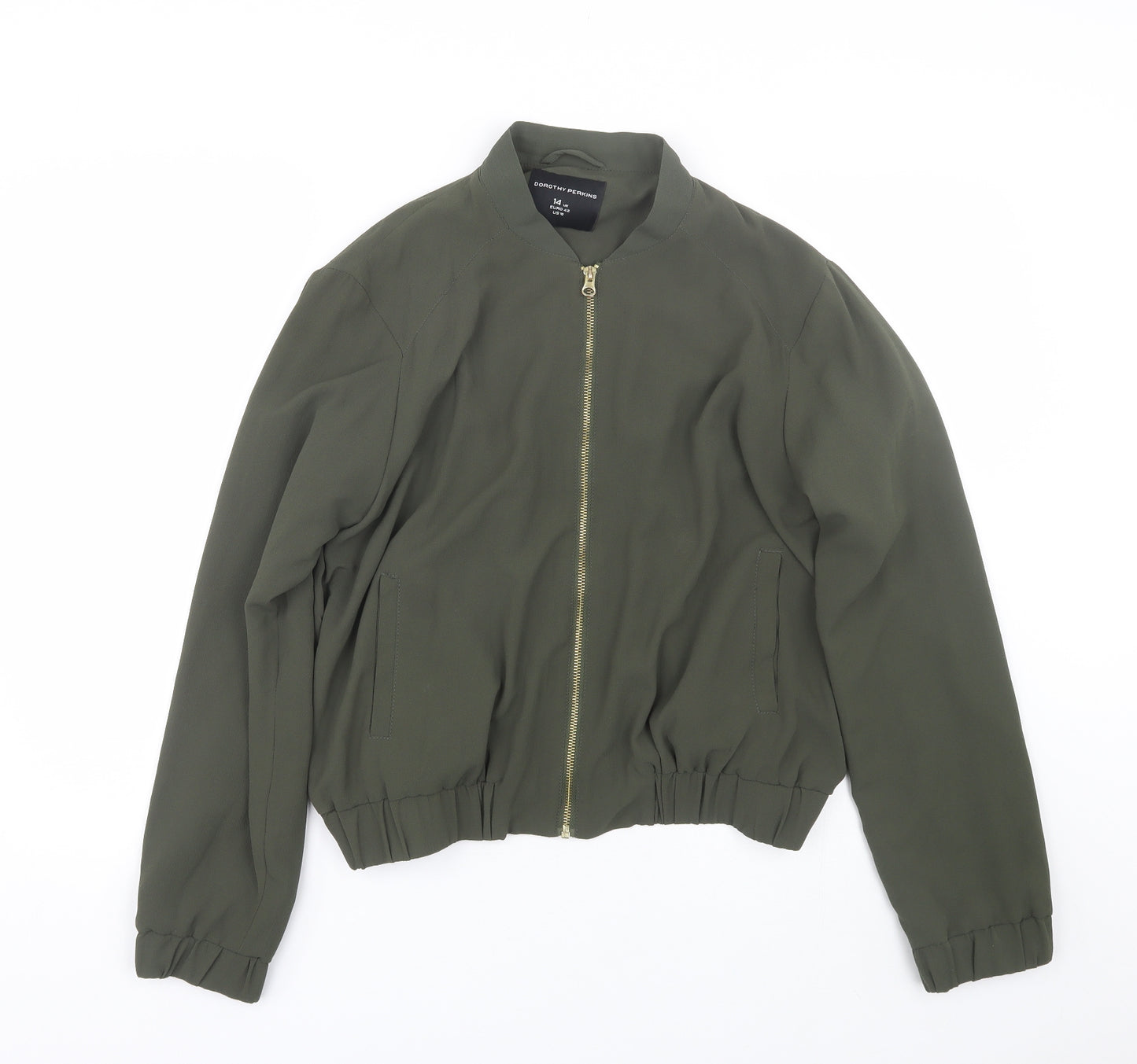 Dorothy Perkins Womens Green   Jacket Coat Size 14