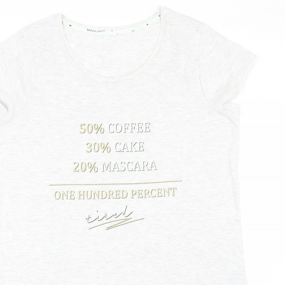 George Womens Grey   Top Pyjama Top Size 18