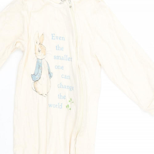 M&S Baby Beige   Babygrow One-Piece Size 18-24 Months  - Peter Rabbit