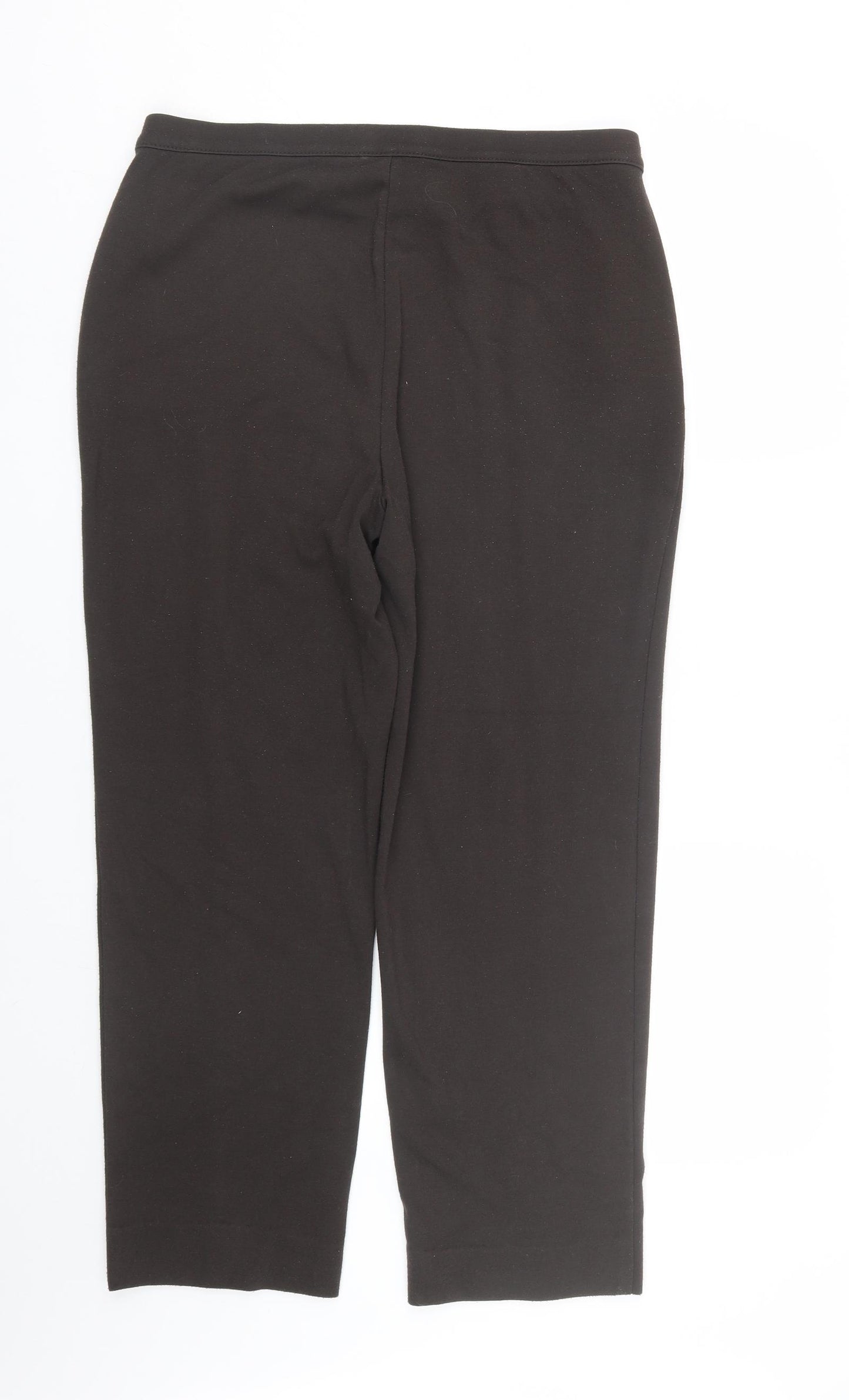 M&S Womens Brown   Capri Trousers Size 16 L27 in
