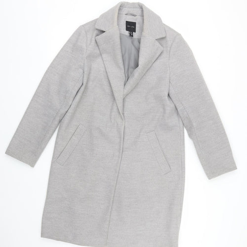 New Look Womens Grey   Trench Coat Coat Size 10
