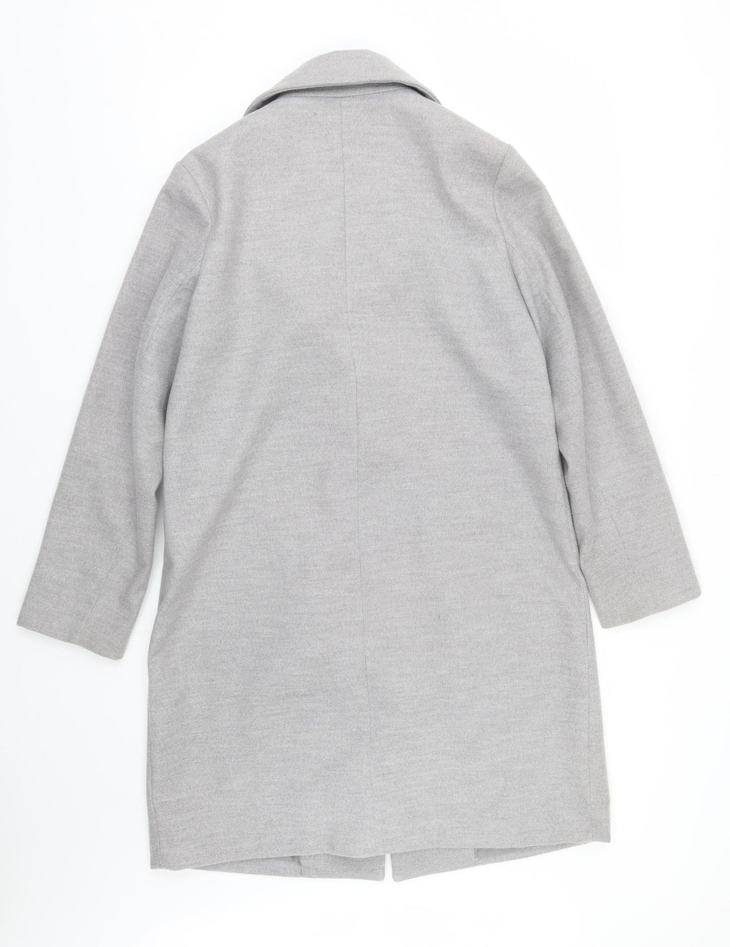 New Look Womens Grey   Trench Coat Coat Size 10