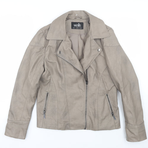 Wallis Womens Brown   Jacket Coat Size 14