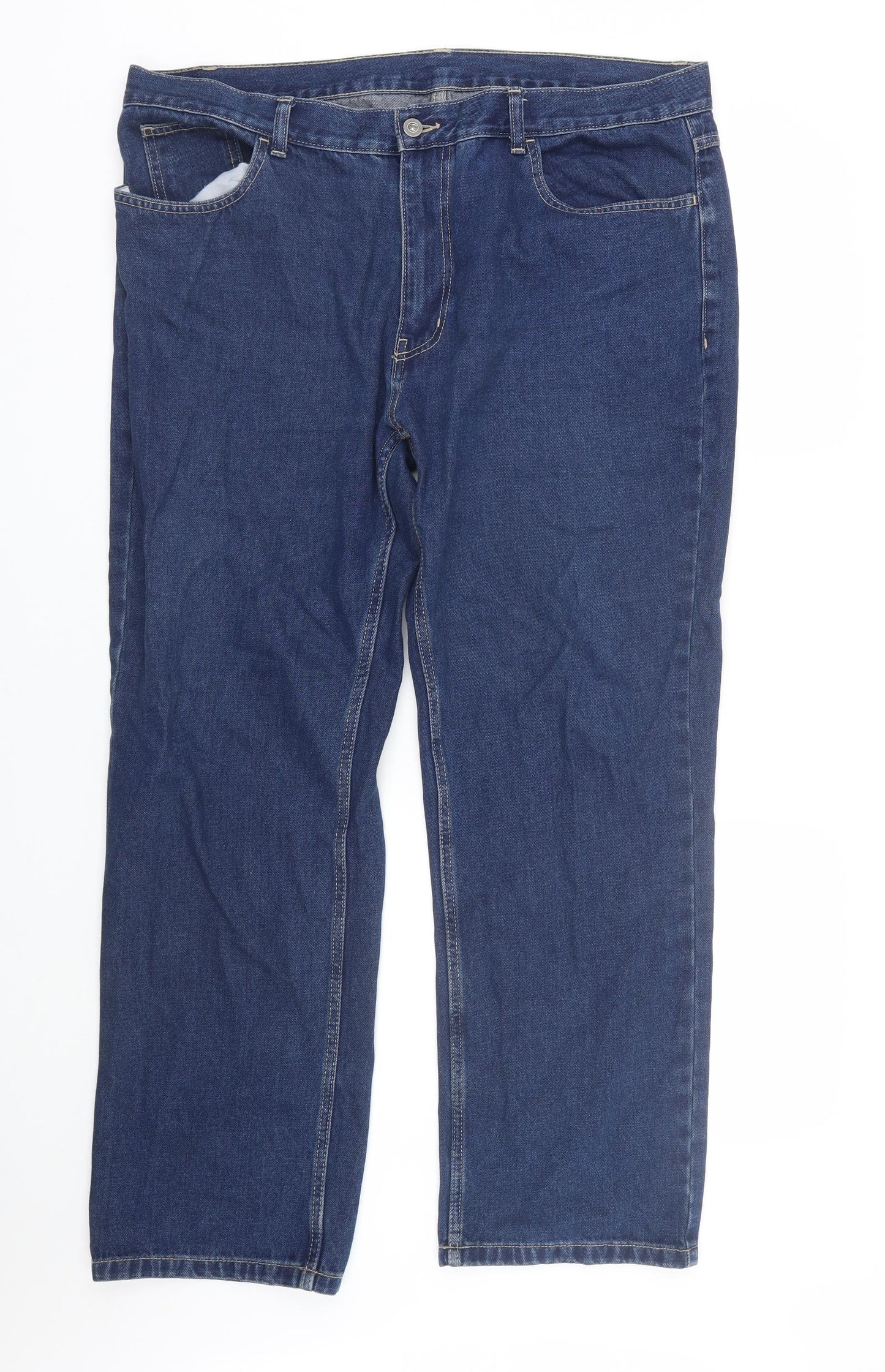 George Mens Blue  Denim Straight Jeans Size 40 L28 in