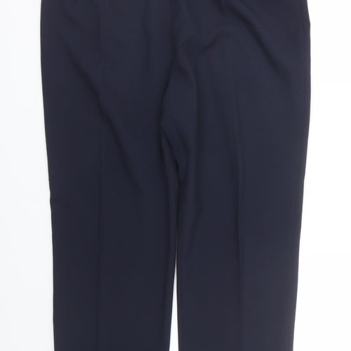M&S Womens Blue   Carrot Trousers Size 16 L24 in