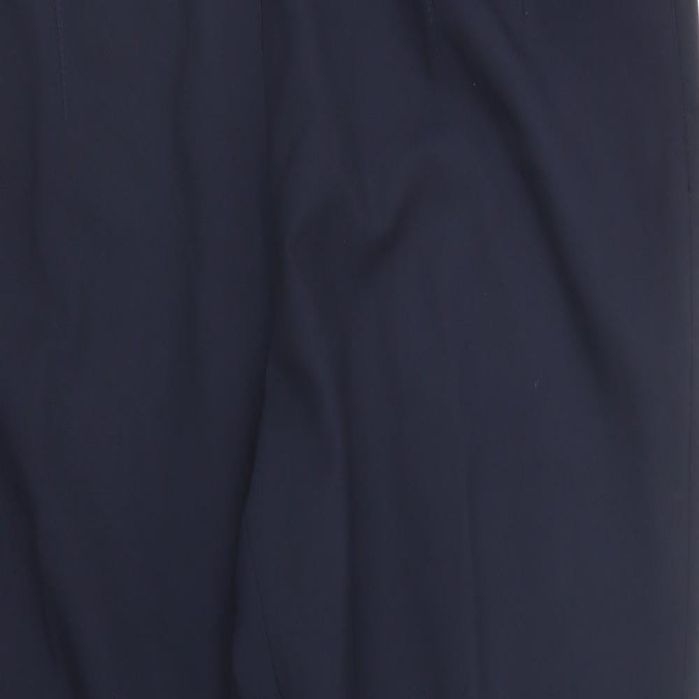 M&S Womens Blue   Carrot Trousers Size 16 L24 in