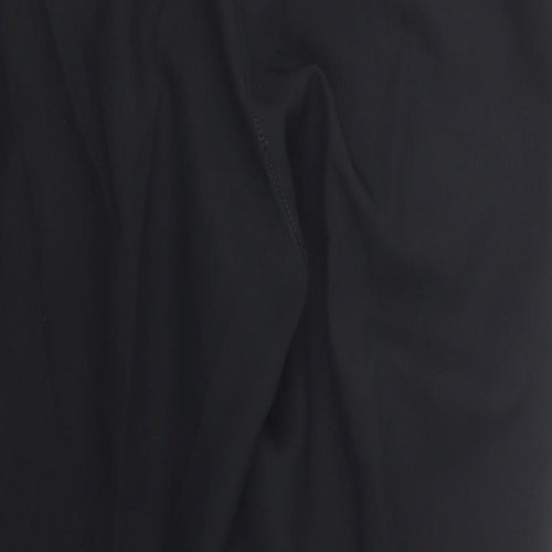 Tapered Womens Black   Carrot Trousers Size 16 L25 in