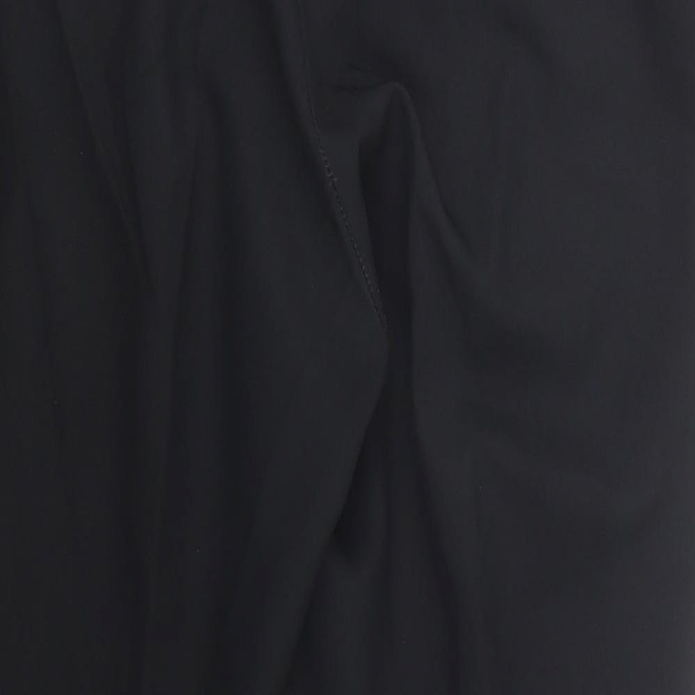 Tapered Womens Black   Carrot Trousers Size 16 L25 in
