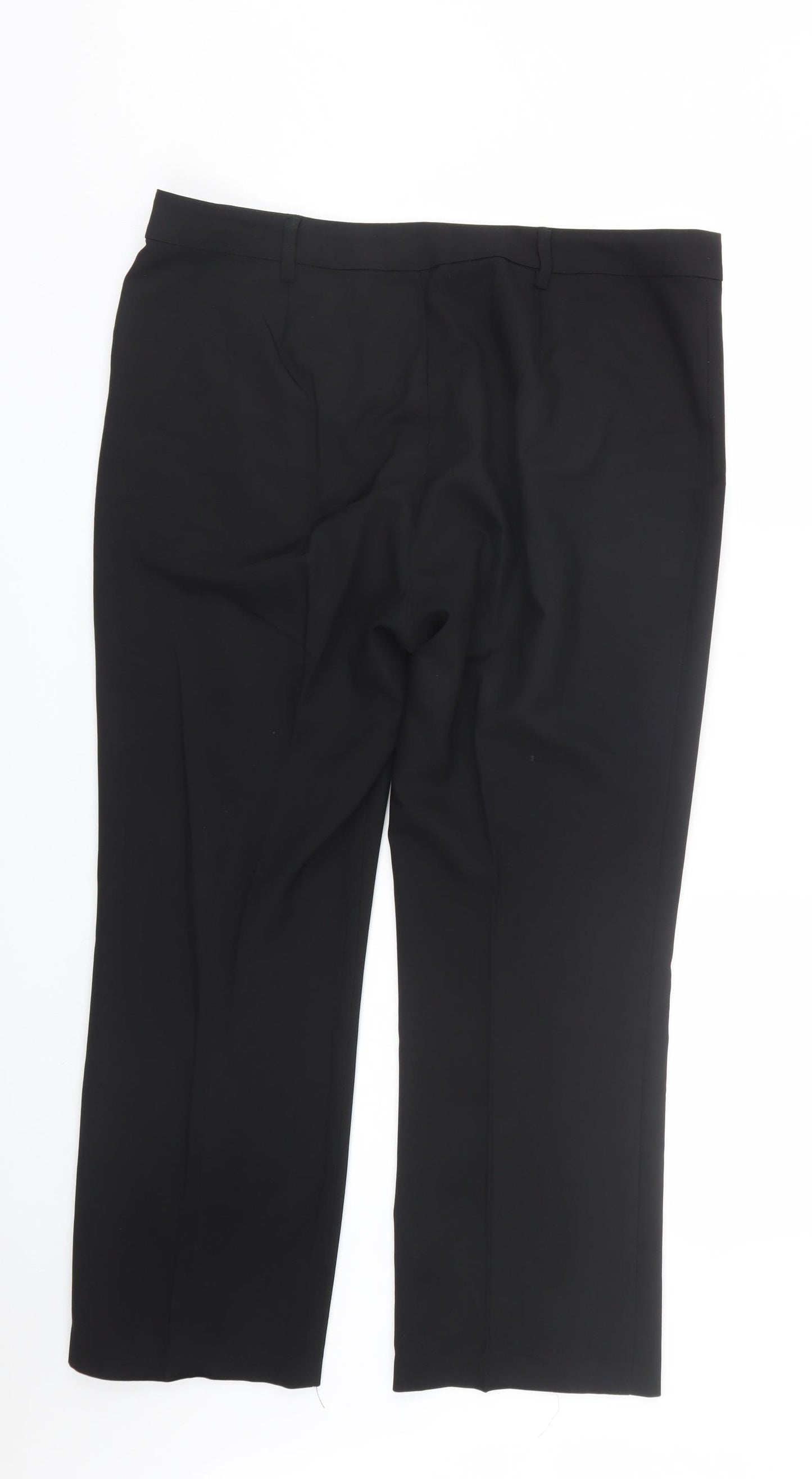 Papaya Womens Black   Trousers  Size 16 L25 in