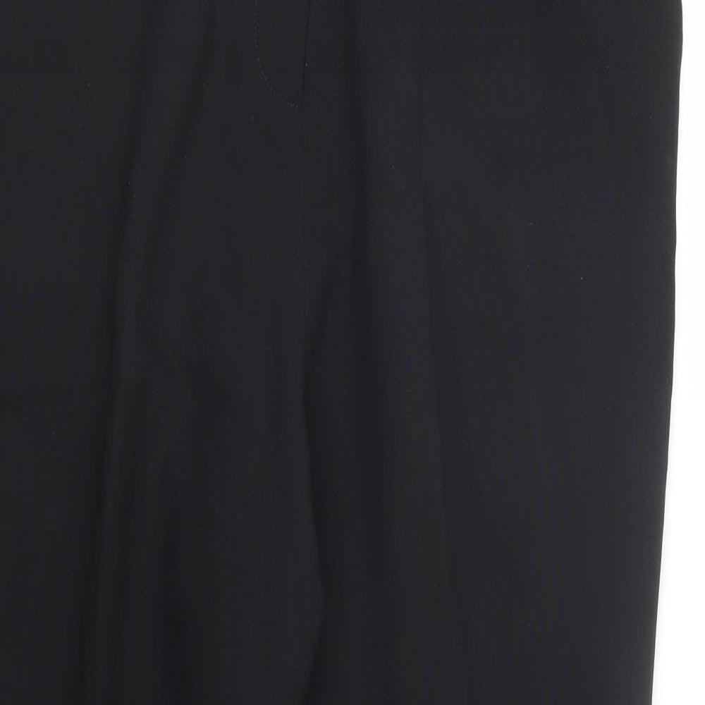 Peacocks Womens Black   Trousers  Size 16 L25 in