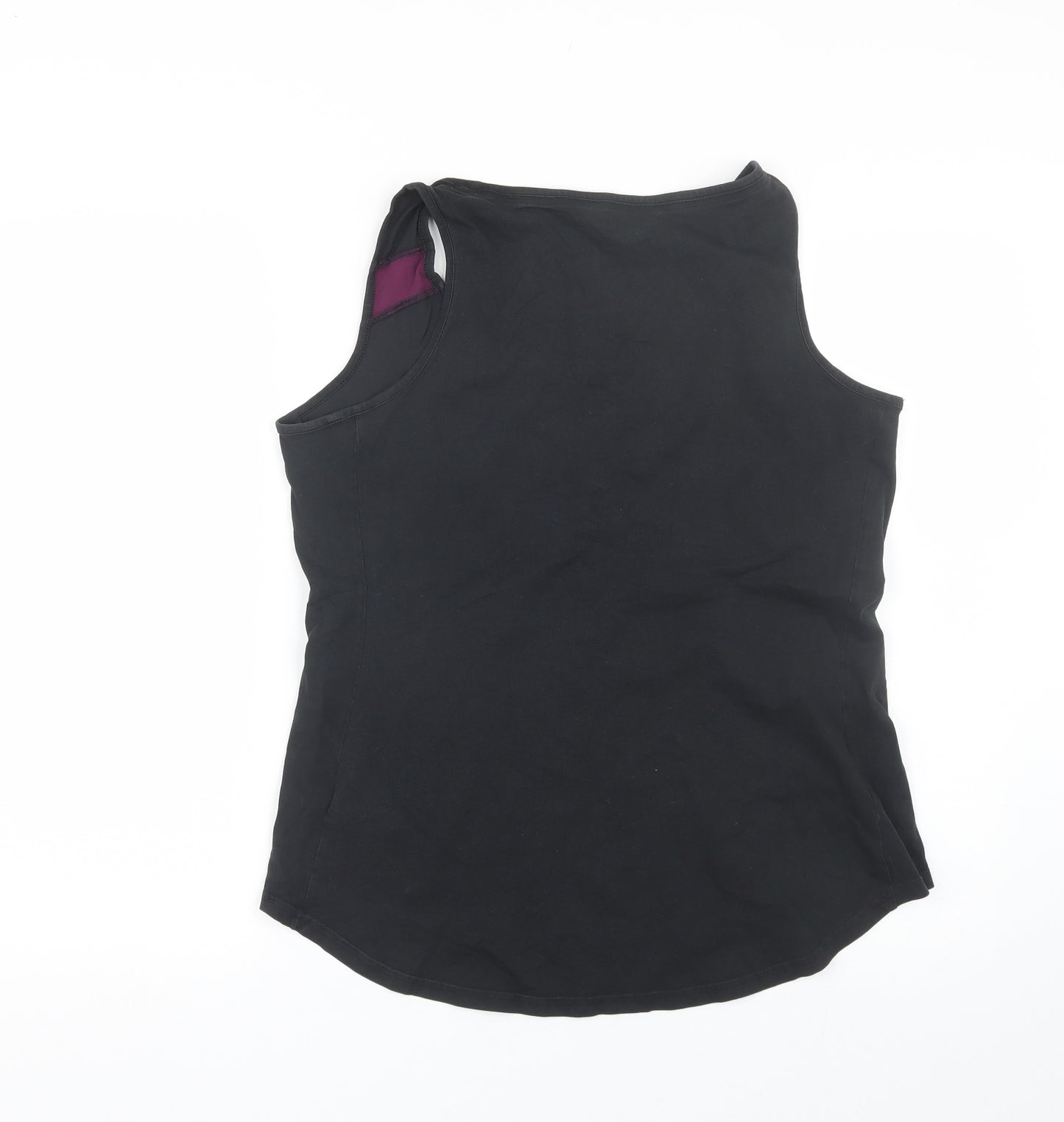 M&S Womens Black   Basic Tank Size 16