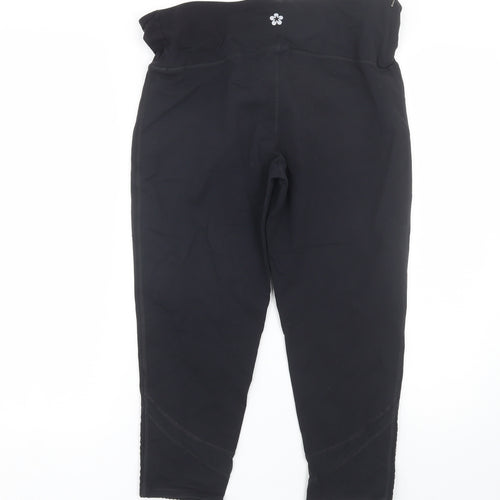 Tuff Womens Black   Cropped Leggings Size L L20 in