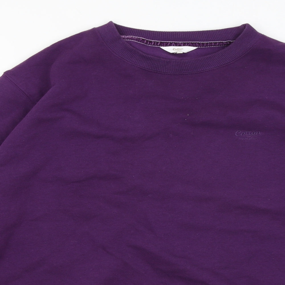 Cotton Traders Womens Purple   Pullover Jumper Size L