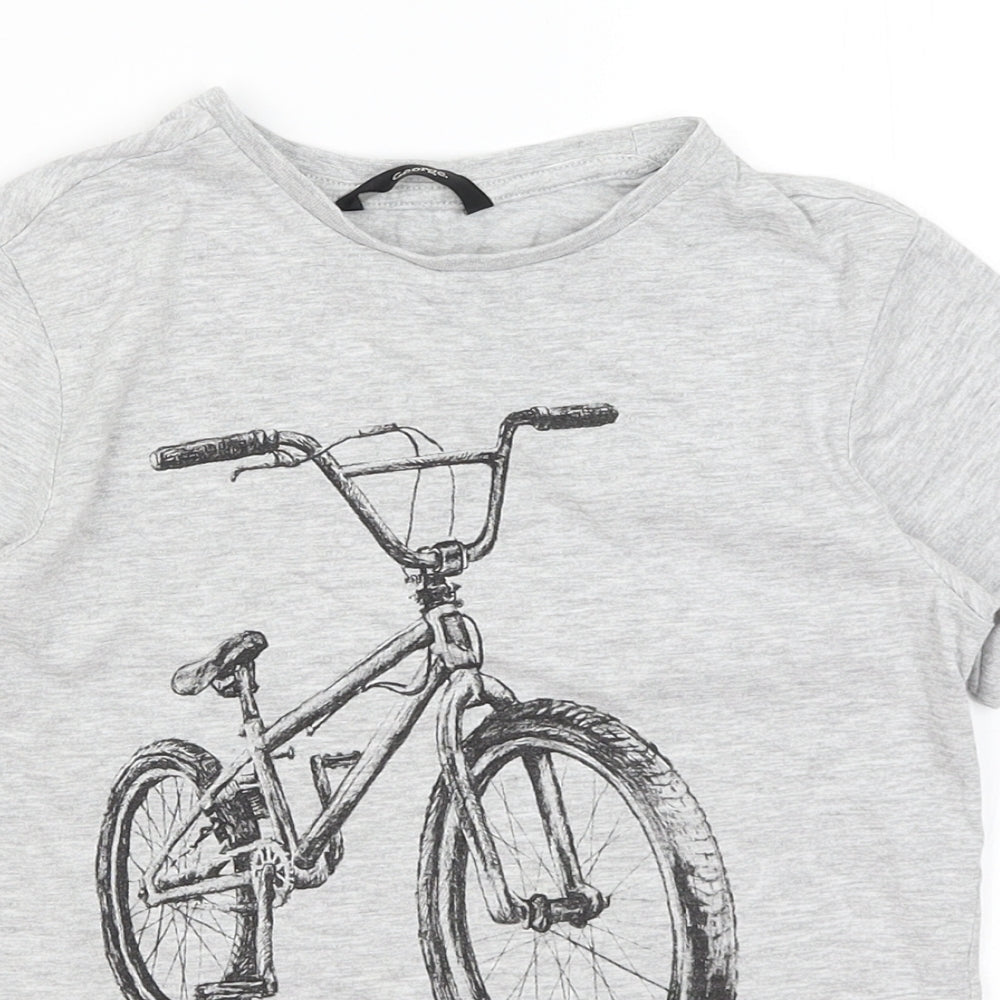 George Boys Grey   Basic T-Shirt Size 7-8 Years  - Bicycle