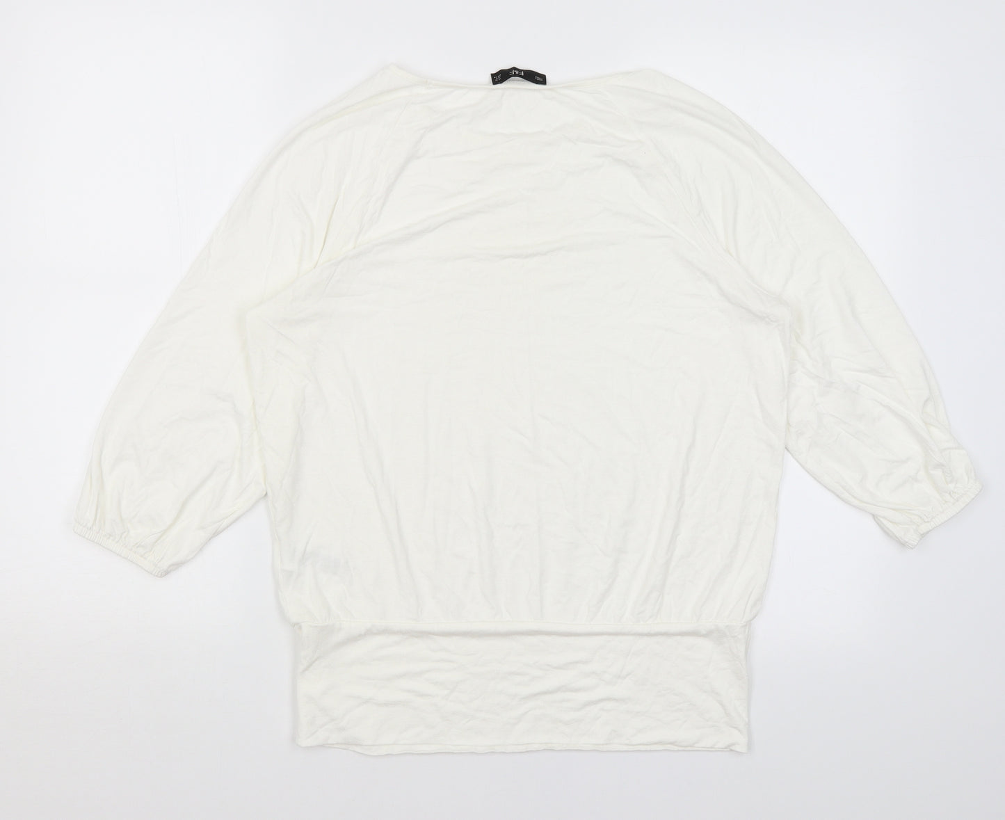 F&F Womens White   Basic T-Shirt Size 12