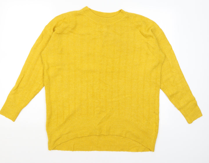 F&F Womens Yellow Pullover Jumper Size 10