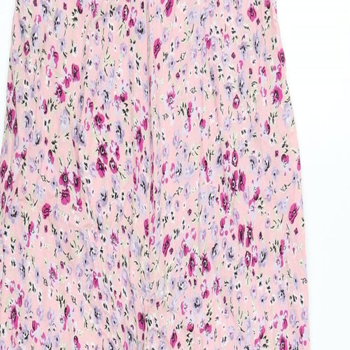 ASOS Womens Pink Floral  Catsuit One-Piece Size 8 L28 in