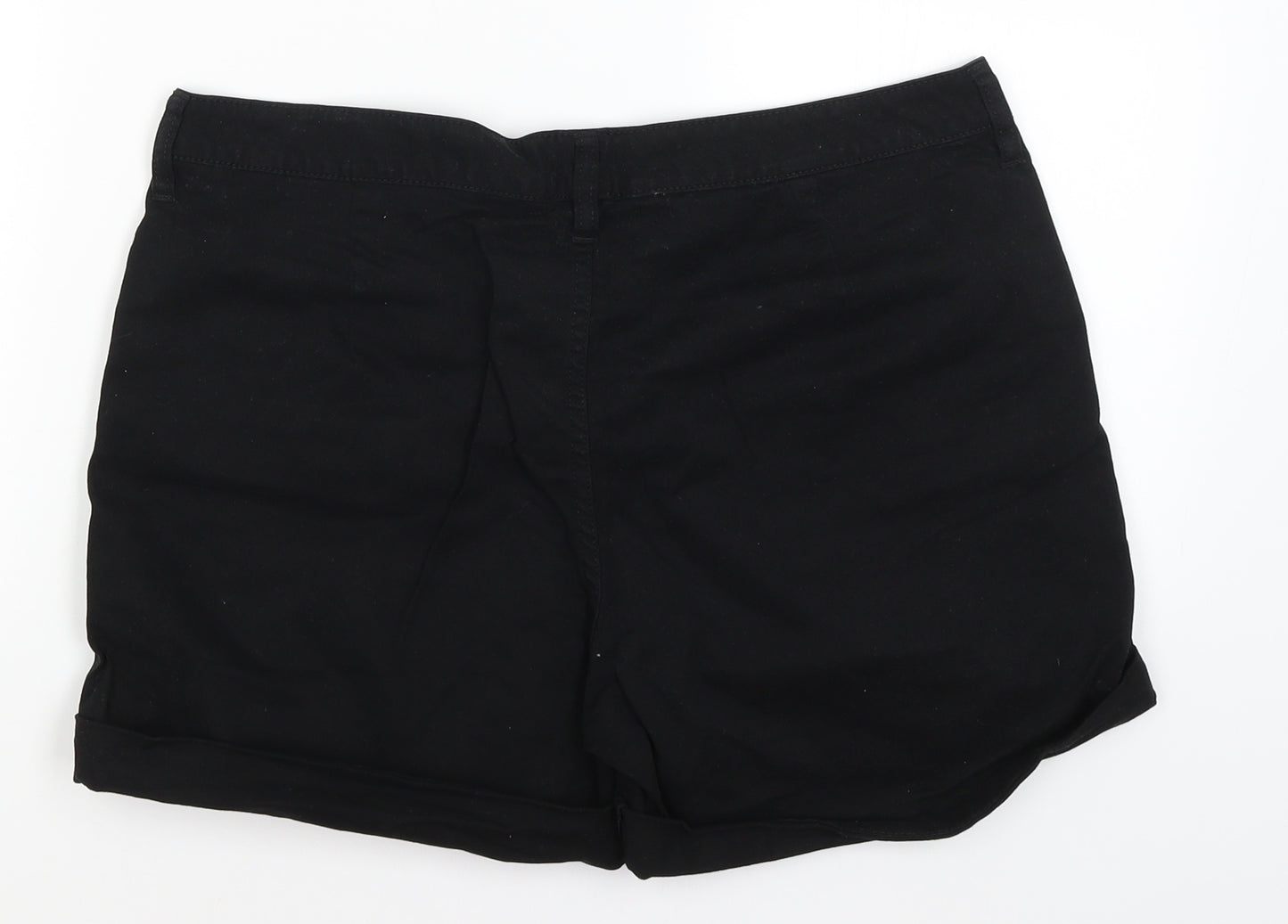 F&F Womens Black   Chino Shorts Size 12