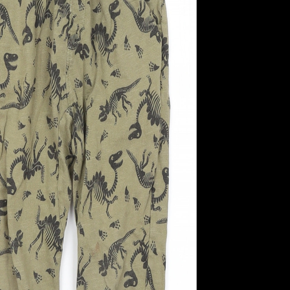 Very Boys Green   Jogger Trousers Size 5-6 Years - Dinosaur Fossil