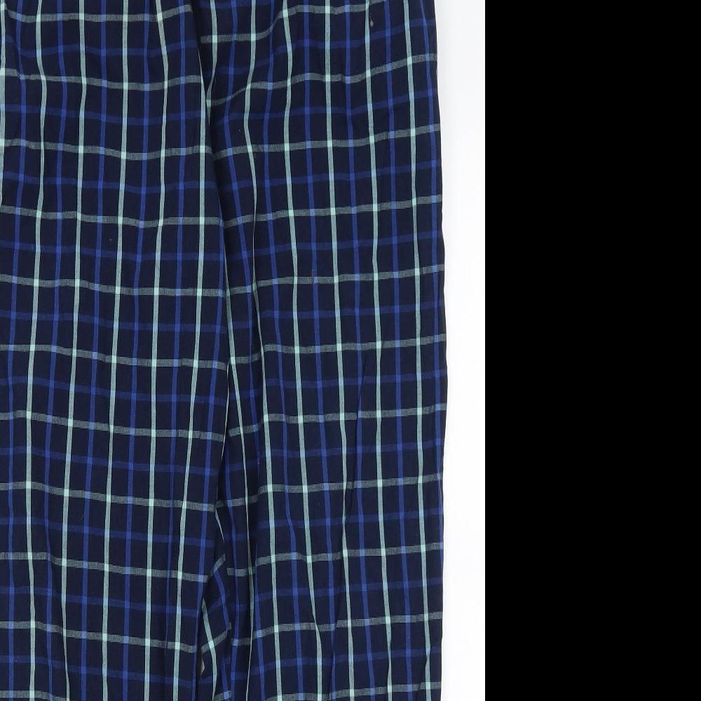 George Mens Blue Check   Pyjama Pants Size L