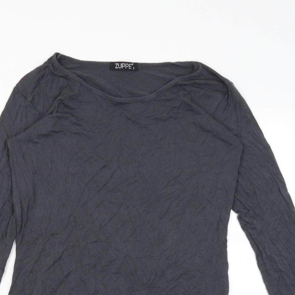 Zuppe Womens Blue   Basic T-Shirt Size 14