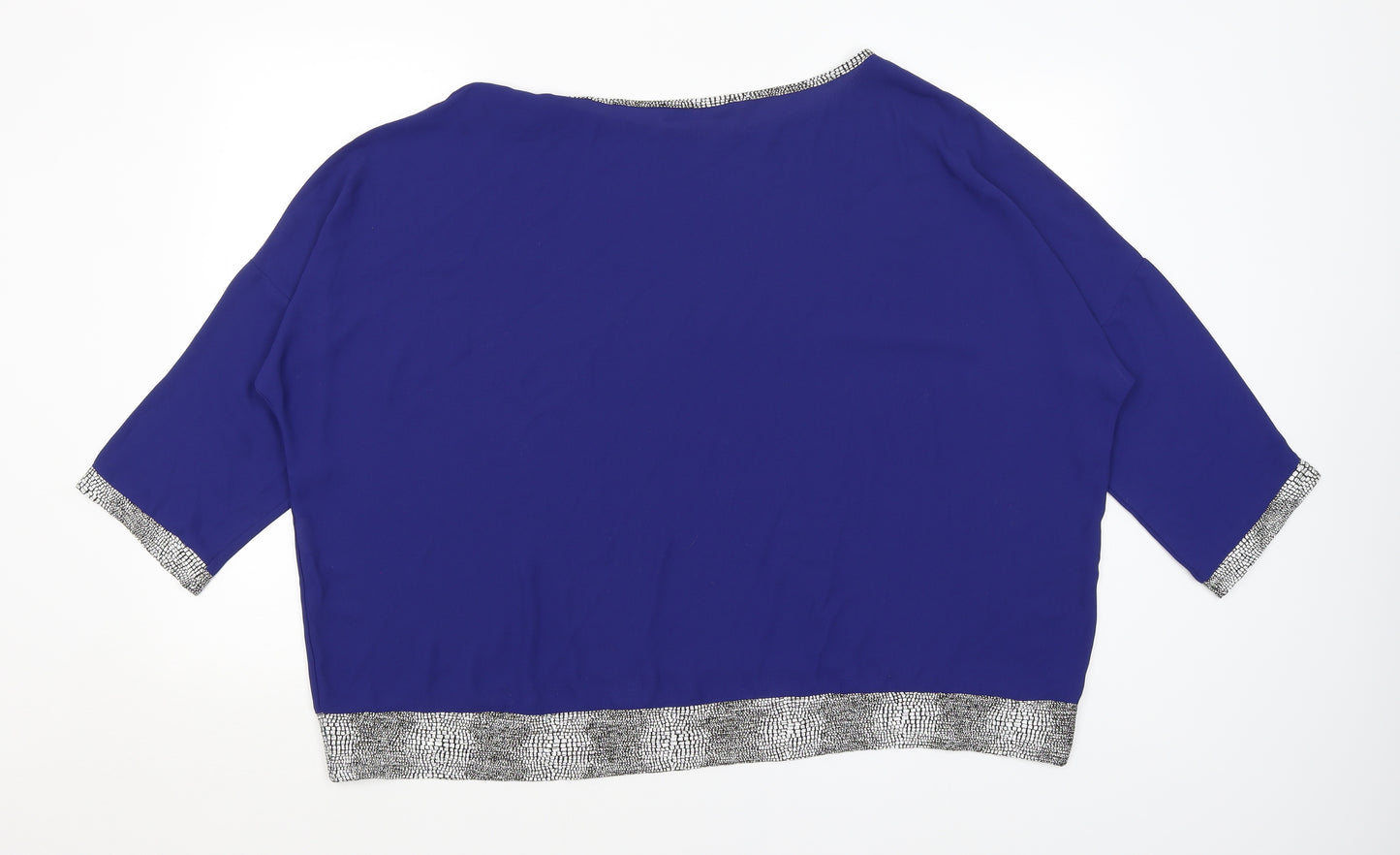 Sam & Lili Womens Blue   Basic Blouse Size 10