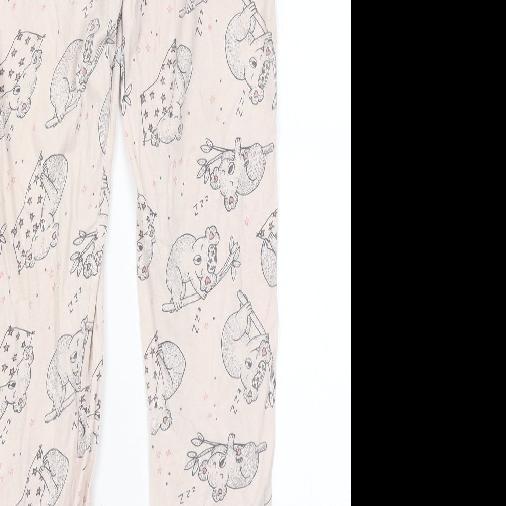 George Girls Pink Solid  Capri Pyjama Pants Size 11-12 Years  - Koalas
