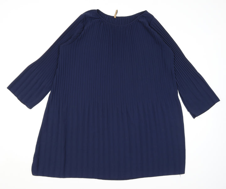 Preworn Womens Blue A-Line Size L