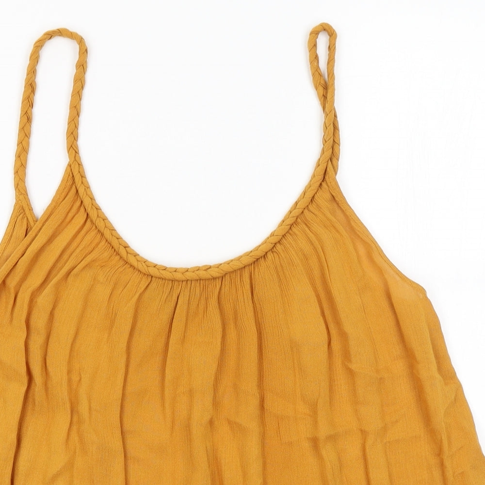 Topshop Womens Yellow   Camisole Tank Size 8