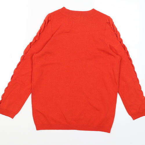 Soon Womens Red   Pullover Jumper Size 12
