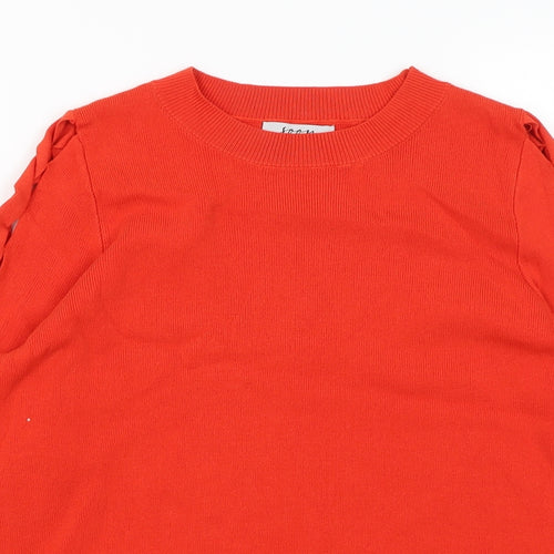 Soon Womens Red   Pullover Jumper Size 12