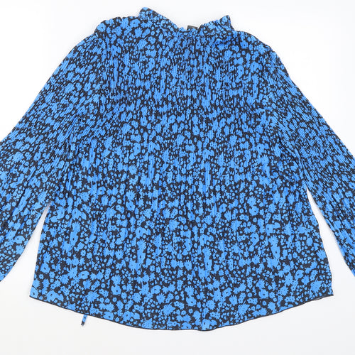 Primark Womens Blue Floral  Basic Blouse Size 6