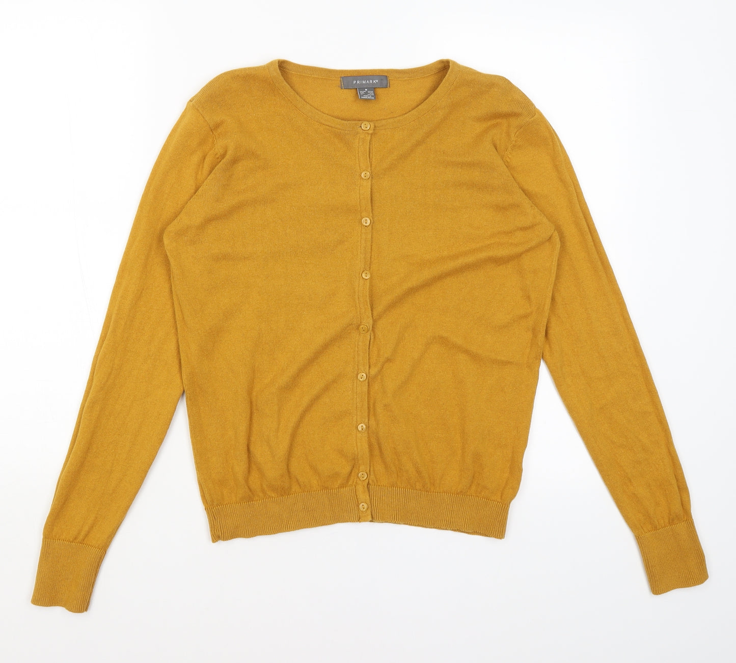 Primark Womens Yellow   Cardigan Jumper Size M