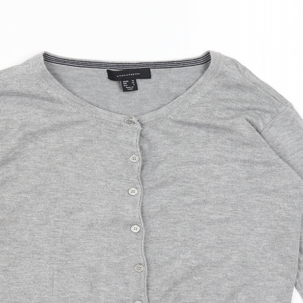 Atmosphere Womens Grey   Cardigan Jumper Size 10