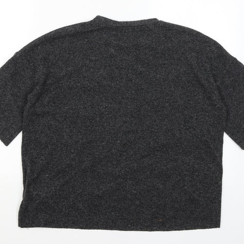 Zara Womens Grey   Pullover Jumper Size S