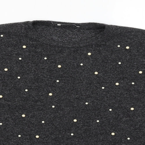 Zara Womens Grey   Pullover Jumper Size S